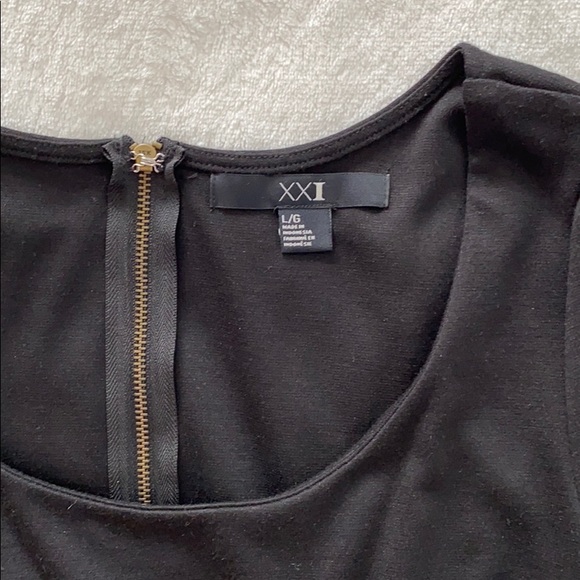 Forever 21 Black Short Sleeve Dress - Picture 3 of 3
